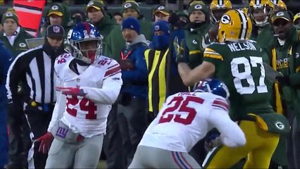 Jordy Nelson gets shaken up attempting sideline catch