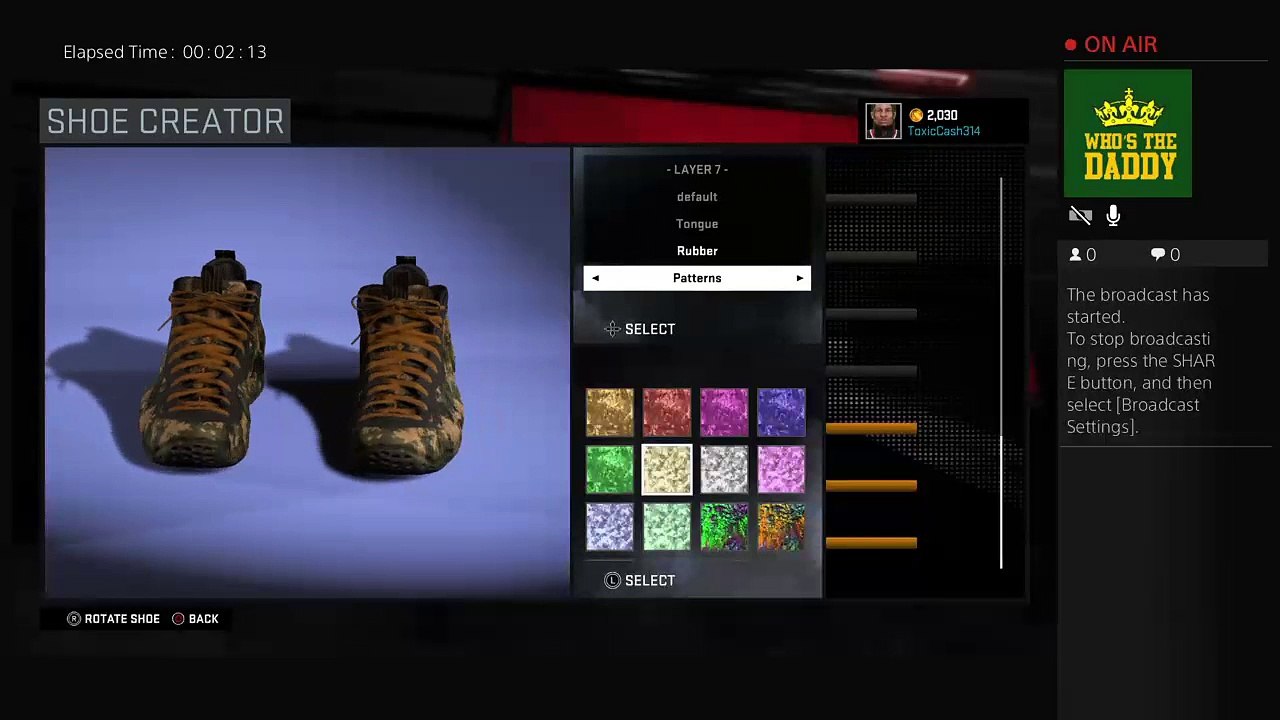 ToxicCash314's Live PS4 (NBA 2K16 - CUSTOM SHOES) Broadcast (7)