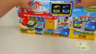 Learn Colors with Tayo the Little Bus Garage Station Toys Plays