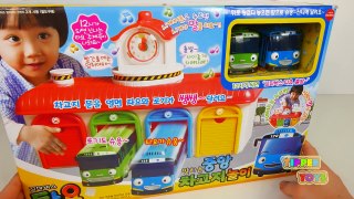 Learn Colors with Tayo the Little Bus Garage Station Toys Plays