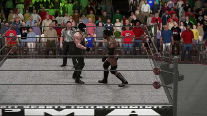 WWE 2K17 booker t v bane