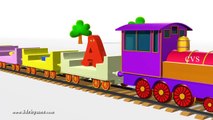 ABCD Alphabet Train song 3D Animation Alphabet ABC Train Songs for children