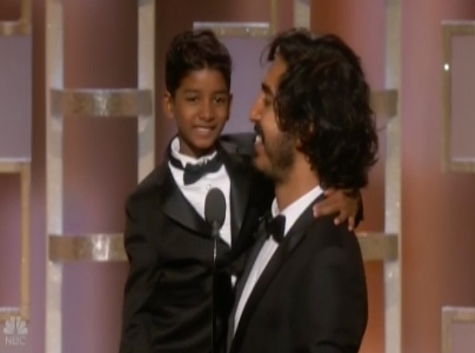 Golden Globes 2017 -- Dev Patel & Sunny Pawar