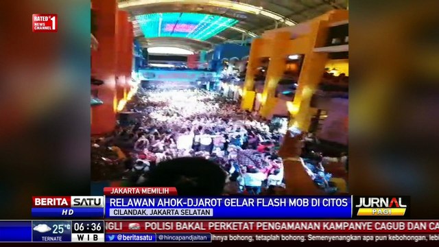Artis Bersama Relawan Ahok-Djarot Gelar Flash Mob di Citos