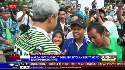 Deklarasi Tolak Berita Hoax di Sejumlah Daerah