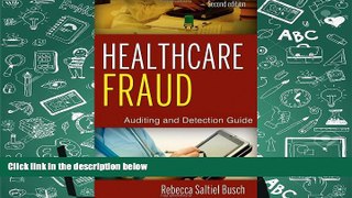 Read  Healthcare Fraud: Auditing and Detection Guide  Ebook READ Ebook