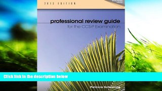 Read  Professional Review Guide for CCS-P Exam, 2013 Edition (Professional Review Guide for the