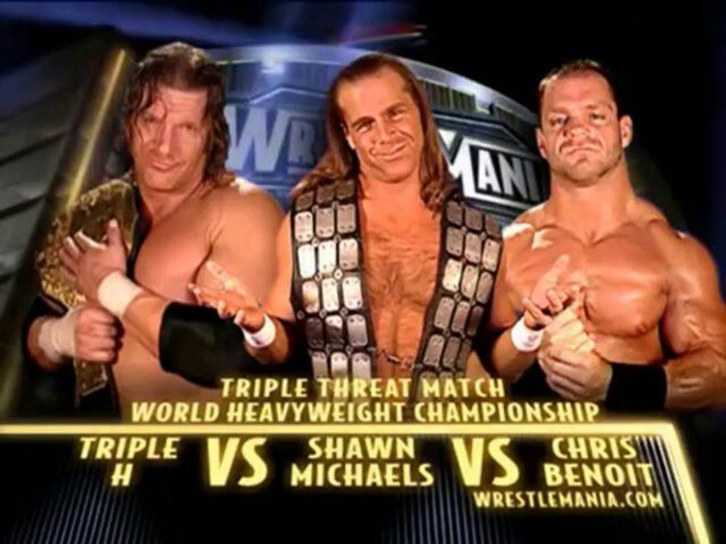 WWE Wrestlemania 20: Triple H vs Shawn Michaels vs Chris Benoit