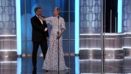 Globos de Oro 2017 - Presentación de Kristen Wiig y Steve Carrell