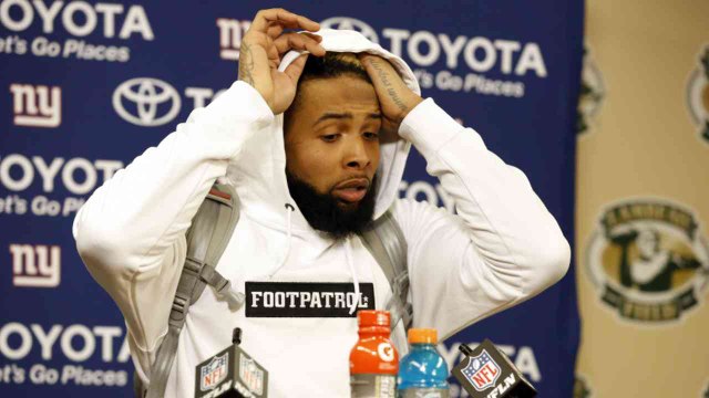Odell Beckham Jr. Punches Hole in Wall