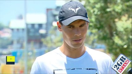 Rafael Nadal and Kei Nishikori Interview ahead of the Fast4 Tennis in Sydney. 9-01-2017