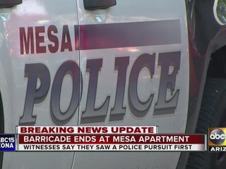 UPDATE: Multiple people detained for questions in Mesa car chase, barricade