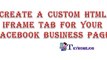 how to add a custom html tab for your facebook business page