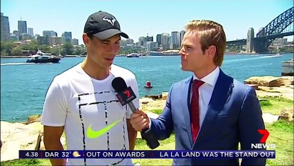 Rafael Nadal's interview for 7News channel in Sydney. 9 Jan 2017