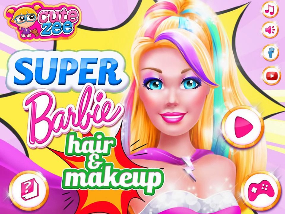 Super Barbie Hair And Makeup - Best Baby Games For Girls - video ...