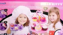 Hello Kitty Cupcakes Playset Hello Kitty Pastry Shop La Patisserie Torre de Pasteles Toy Videos