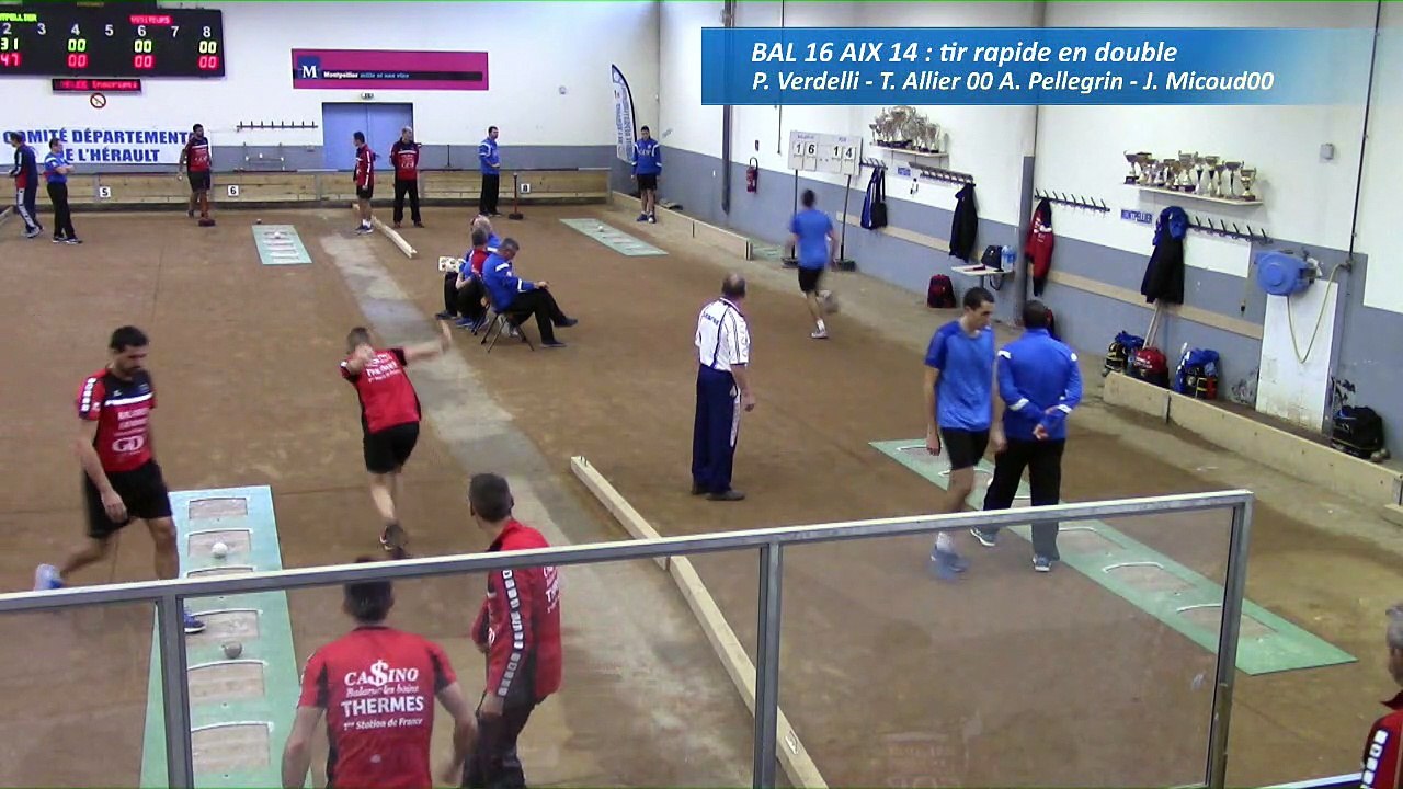 Troisième tour, tir rapide double,  Club Elite Masculin, J5, Balaruc-les-Bains contre Aix-les-Bains, saison 2016-2017