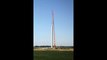 Construction d'une éolienne géante en timelapse