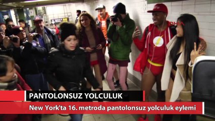 New York'ta pantolonsuz metro yolculuğu