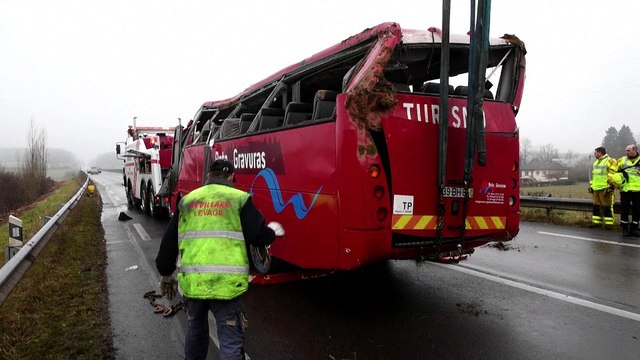 Quatre Portugais tués dans un accident de car en Saône-et-Loire