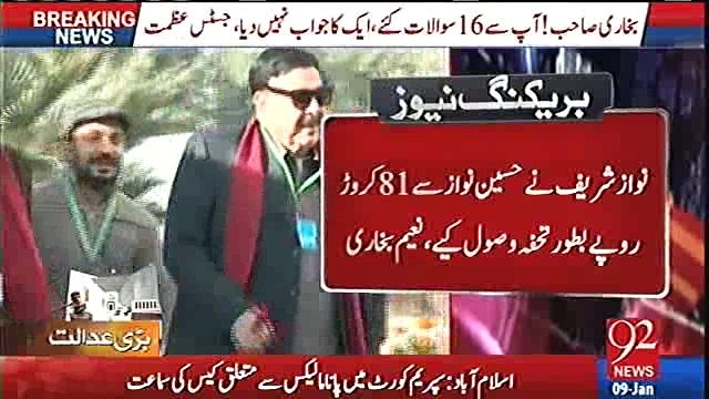 PTI lawyer Naeem Bukhari's arguments in Panama case today - Watch