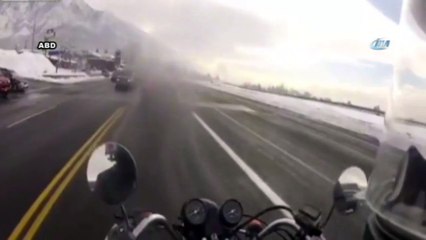 Yola bir anda alışveriş arabası çıktı!