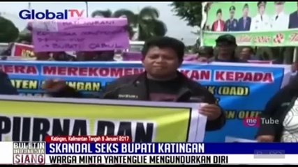 Warga Unjuk Rasa Tuntut Bupati Katingan Mundur