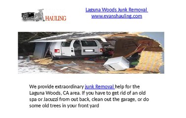 Laguna Woods Junk Removal