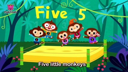 Five Little Monkeys _ Mother Goose _ Nursery Rhymes _ PINKFONG Songs for Children-zINUjhZQQkk