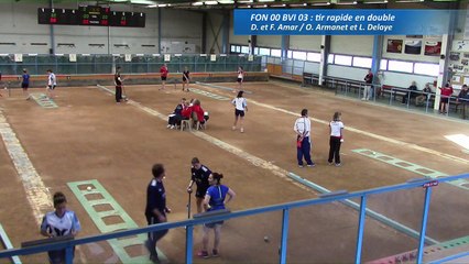 Premier tour, tir rapide double, Club Elite Féminin, J4, Fontaine contre Bièvre-Isère, saison 2016-2017