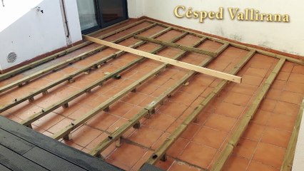 Cesped artificial y tarima exterior sintetica