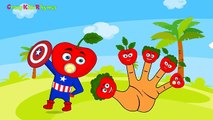 Apple Finger Family _ Funny Nursery Rhymes _ Daddy Finger Family Rhymes