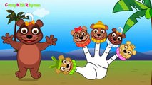 Bear Cartoon Finger Family Nursery Rhyme _ Animal Finger Family Rhymes Children Rhymes