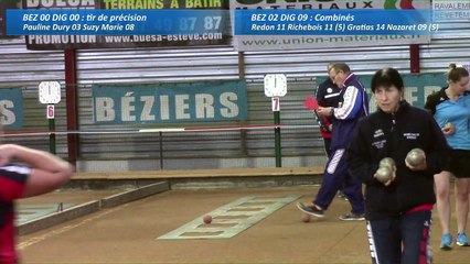 Second tour, premier tir de précision, Béziers contre Digoin, Club Elite Féminin, J5, saison 2016-2017