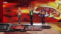 Beth Phoenix, Jillian Hall and Katie Lea vs. Mickie James, Candice Michelle and Melina