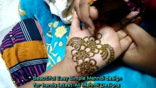 Latest Beautiful Easy Simple Mehndi Design For Hands-Ali Asfan Mehndi Design free 2017(720p)