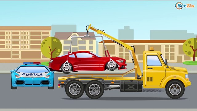 Красный Бульдозер и Грузовичок Весёлые МАШИНКИ Развивающие мультфильмы для детей