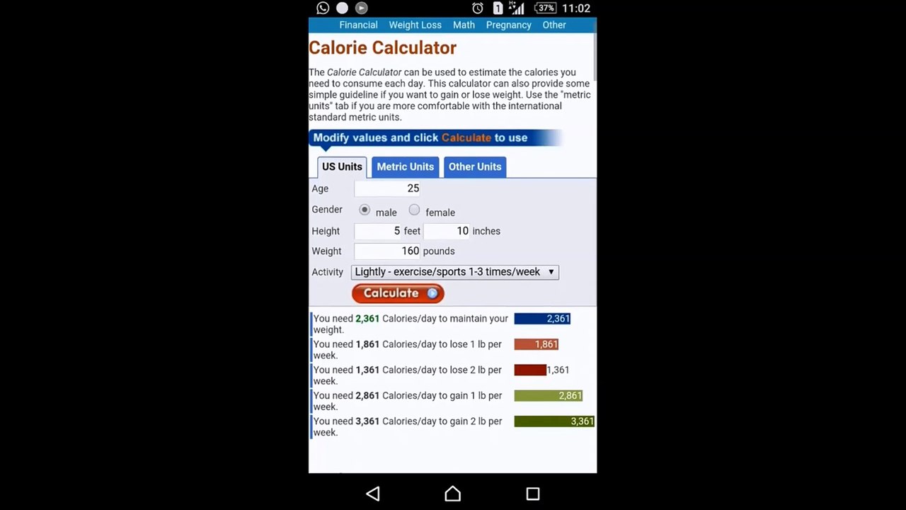 Calorie Calculator