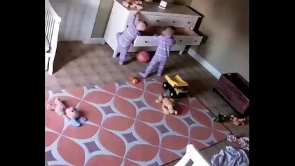 Two year old miraculously saves twin brother