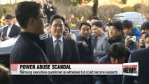 Independent counsel questions Samsung executives