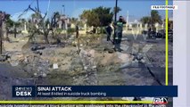 Sinai attack : at least 8 killed in suicide truck bombing