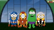 Minions Vs Hulk in Gym Funny Prank Cartoon! Finger Family #Minions Songs Nursery Rhymes_74