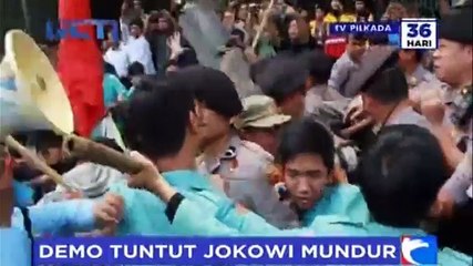 Ratusan Mahasiswa Solo Tuntut Jokowi Mundur