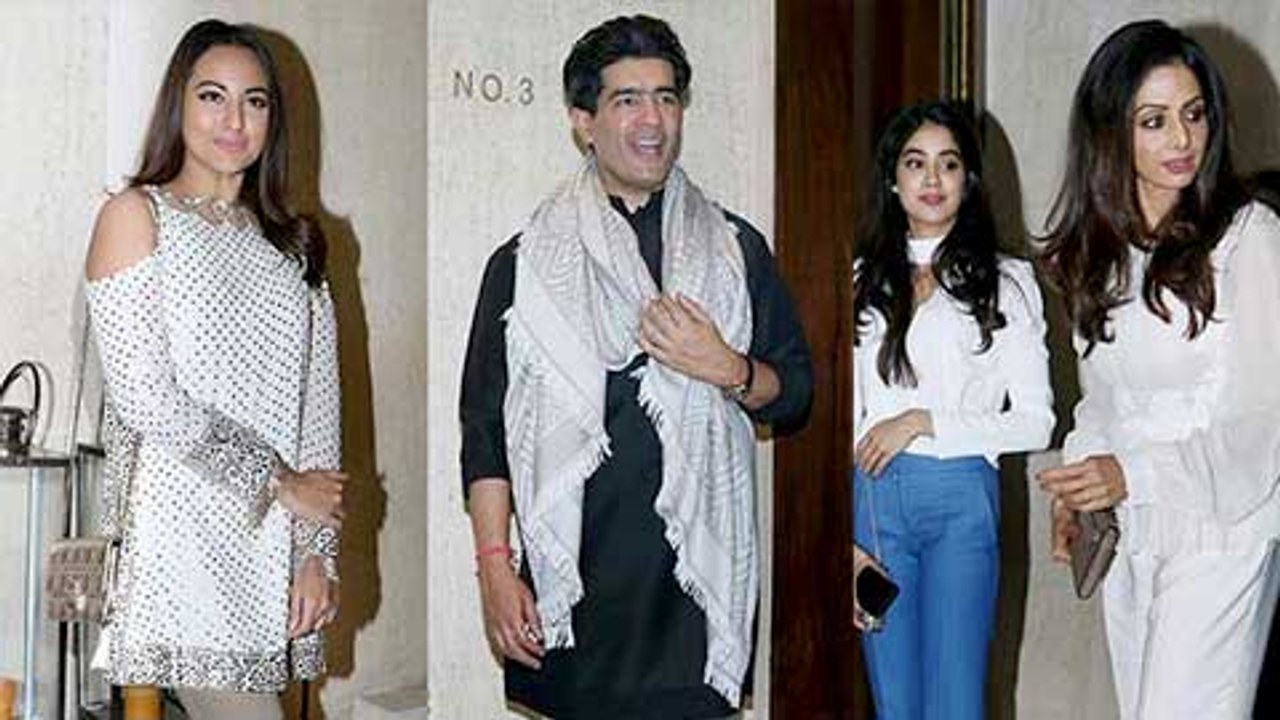 Sonakshi Sinha | Kriti Sanon | Sridevi | Jhanvi Kapoor | Manish Malhotra Party