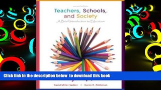 PDF [FREE] DOWNLOAD  Teachers, Schools, and Society: A Brief Introduction to Education READ ONLINE