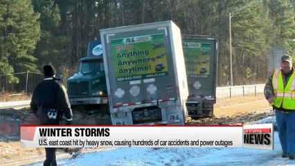 Winter storms hit U.S. and Europe