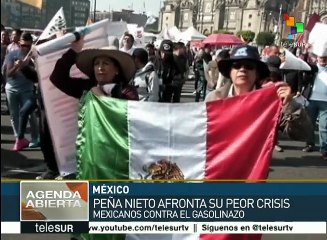Este lunes siguen en México las marchas contra el gasolinazo