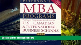 Read Book MBA Programs 1997, 2nd ed, Guide to Peterson s  For Ipad