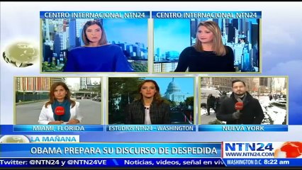 Barack Obama prepara detalles para su último discurso presidencial en Chicago, EE.UU.