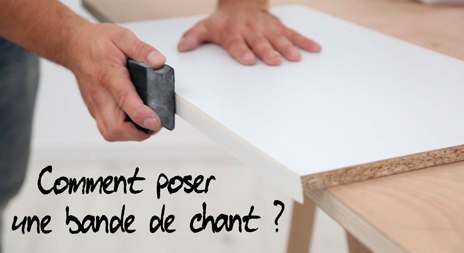Coller Un Chant De Plan De Travail Comment poser une bande de chant ? - Vidéo Dailymotion